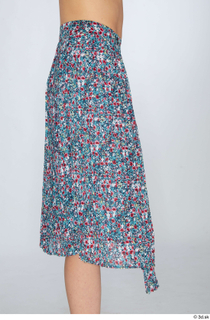 Cynthia casual dressed floral skirt thigh 0007.jpg